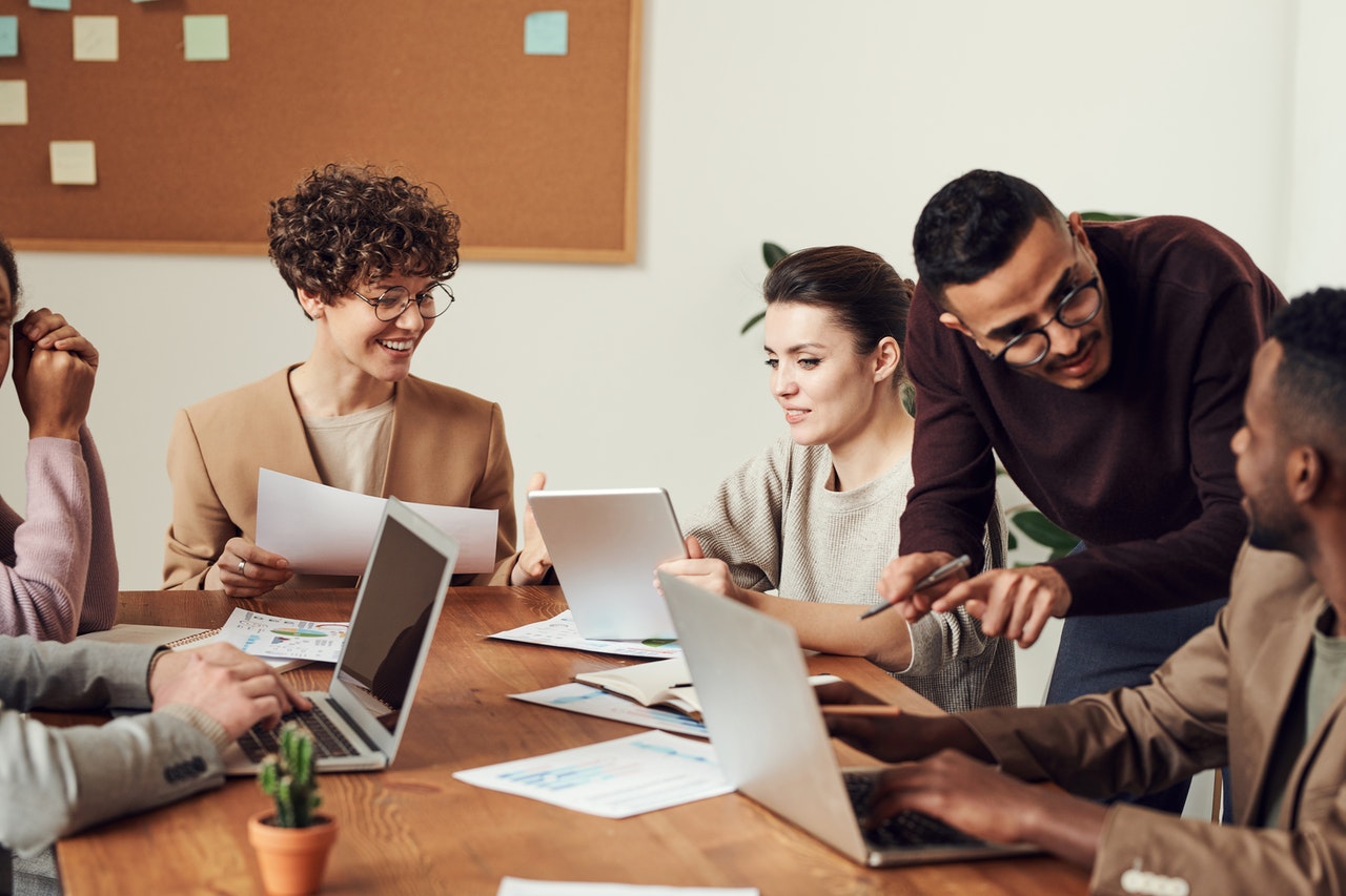 people having a meeting