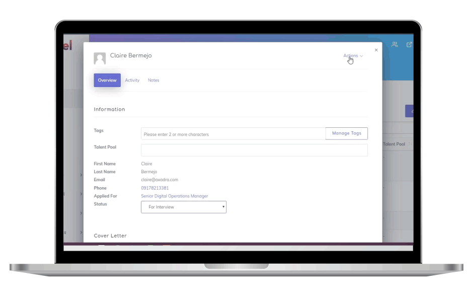 scheduling an event using Skillfuel