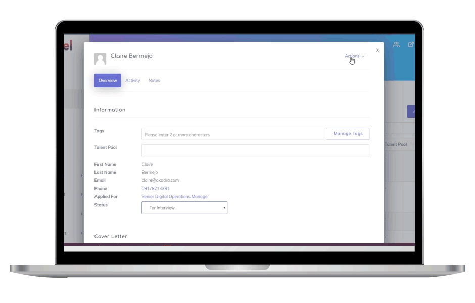 scheduling an event using Skillfuel