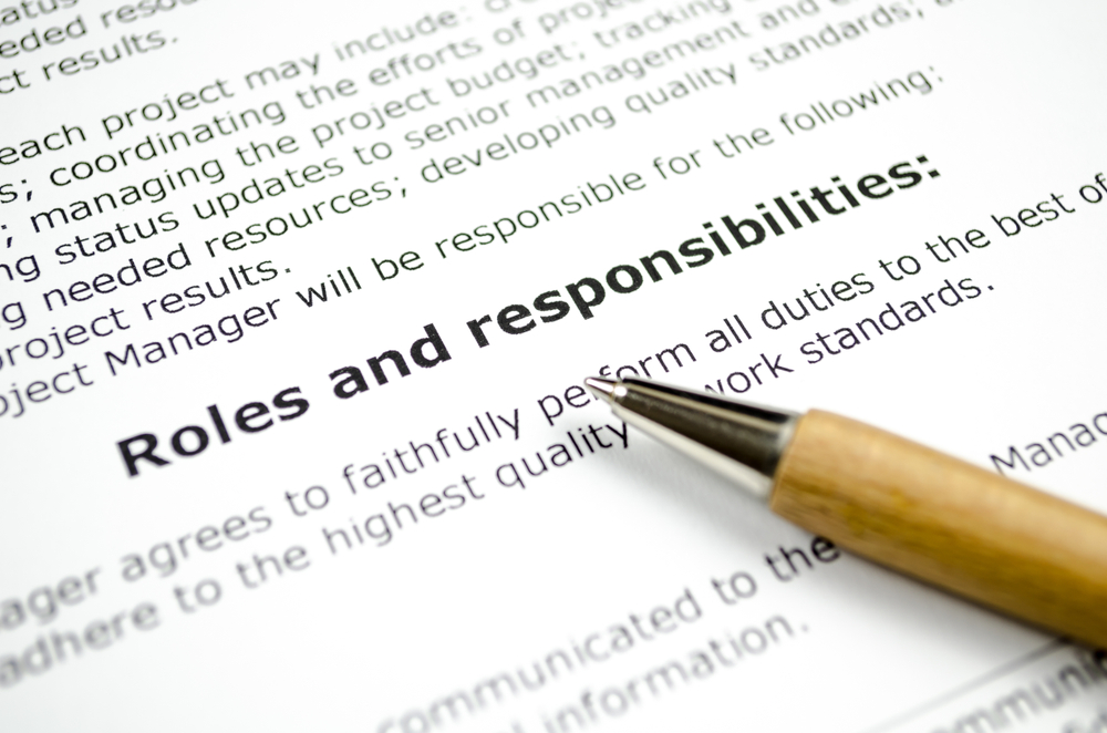 Roles and Responsibilities in a paper