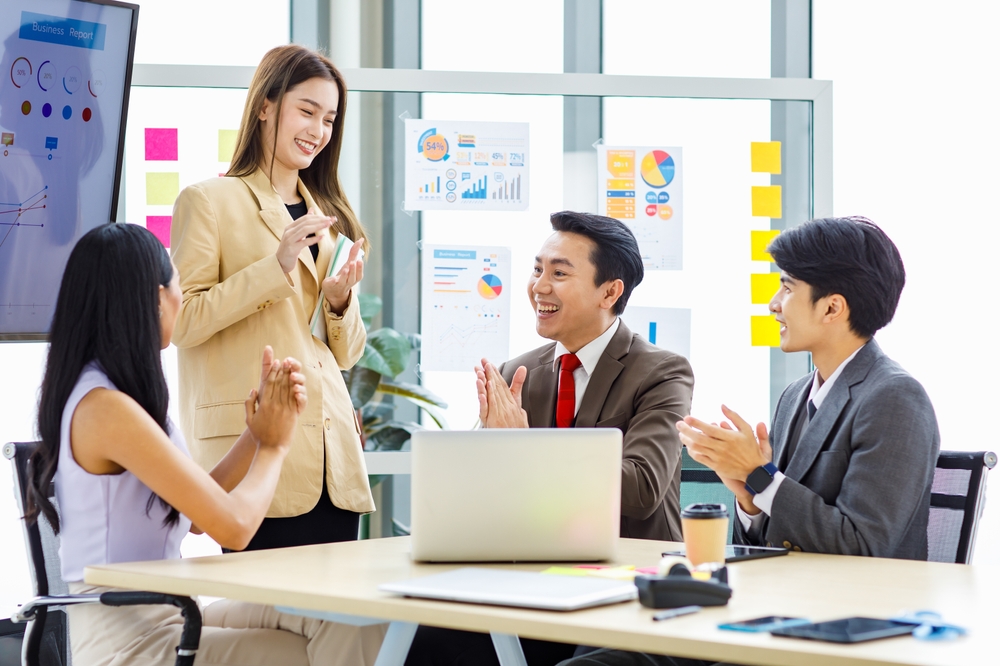 employees talking