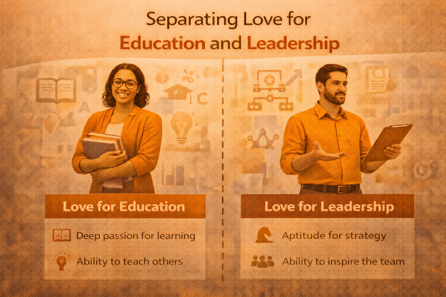 separating love for education and leadership