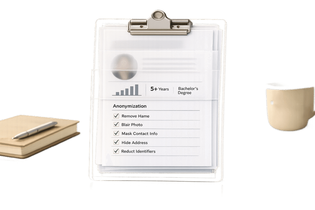 Checklist for Candidate Data Anonymization in Hiring