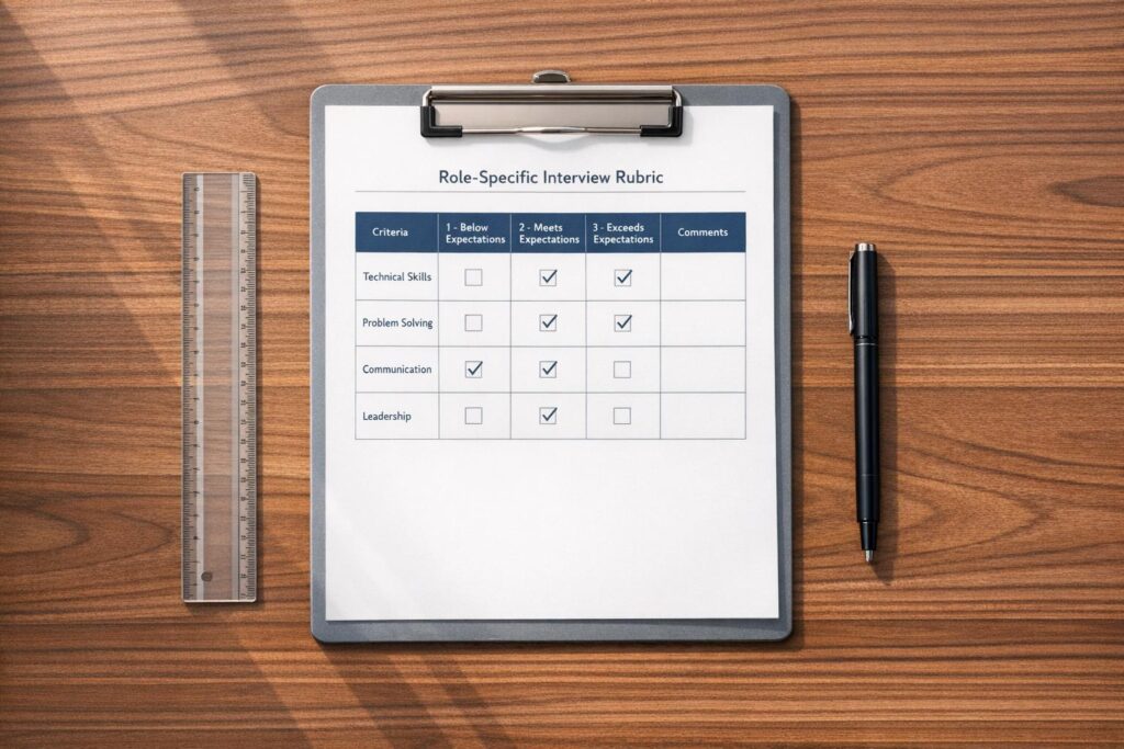 How Role-Specific Rubrics Improve Candidate Evaluation