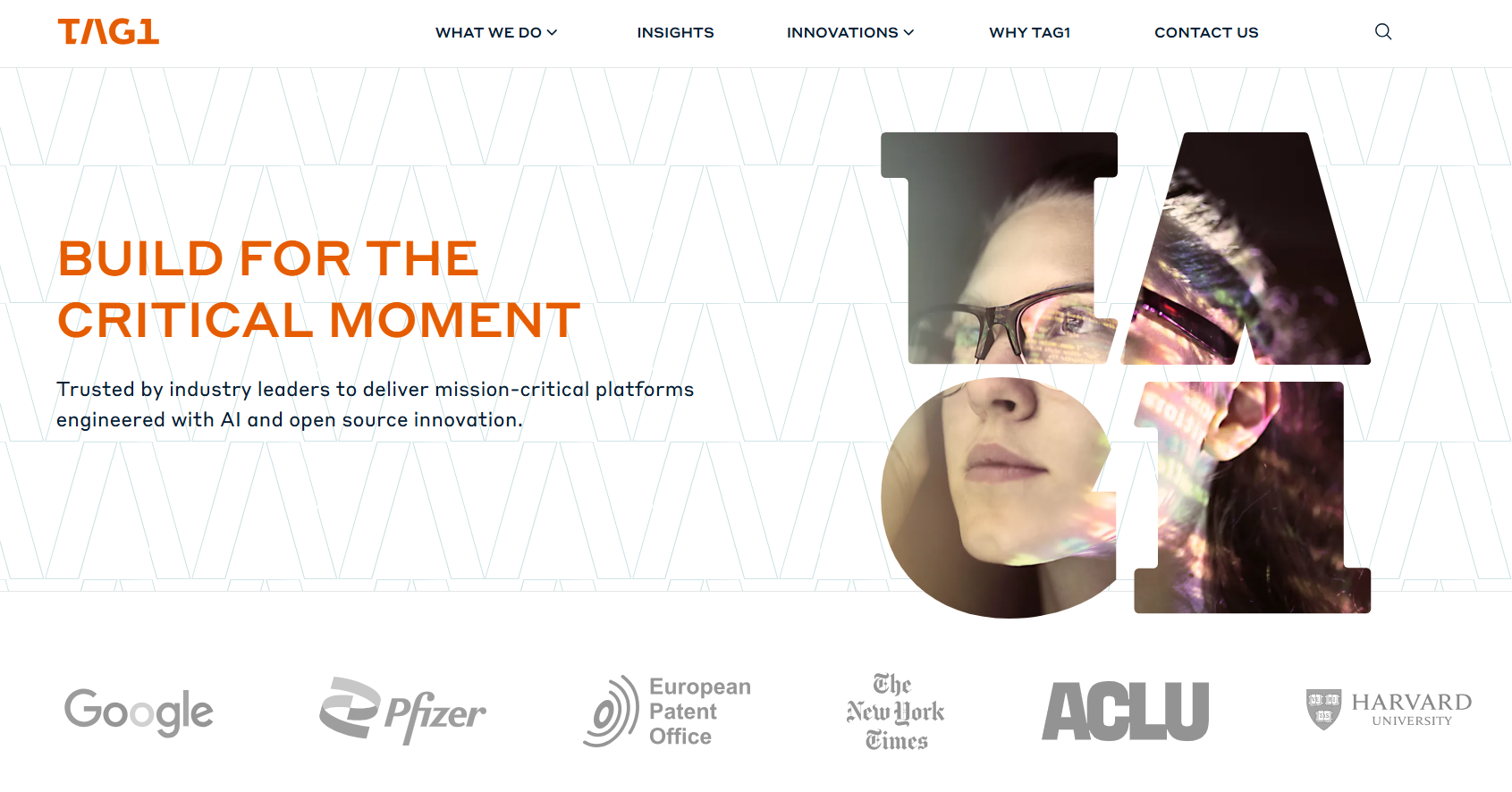 tag1 consulting homepage