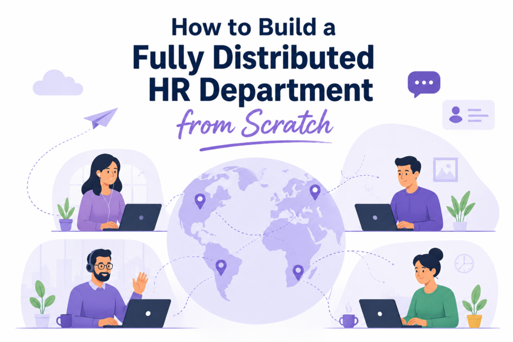 how to build a fully distributed HR department