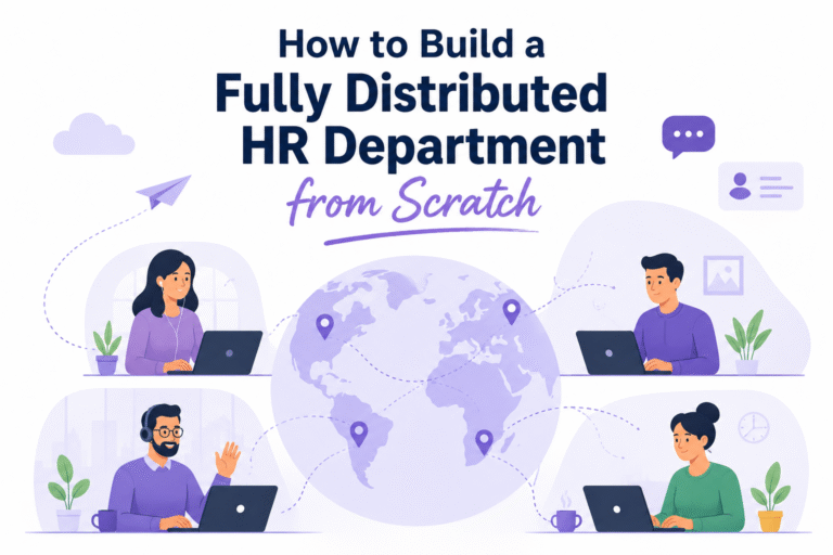 how to build a fully distributed HR department